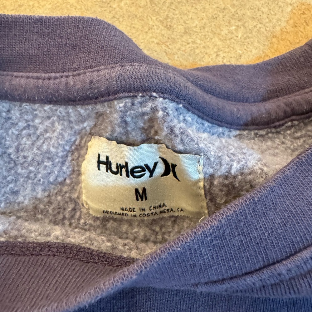 Hurley Blue and Tan Tie-Dye Sweatshirt - Picture 3 of 6